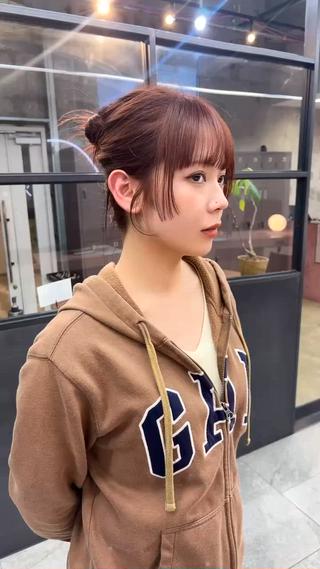 ミディアム カラー 韓国ヘア /男女☘️ 細江 美紅のヘアスタイル