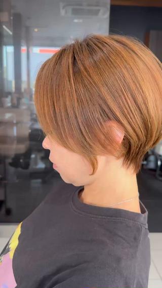 ショート 髪質改善×白髪ぼかし 美容師✂️武澤龍賀のヘアスタイル