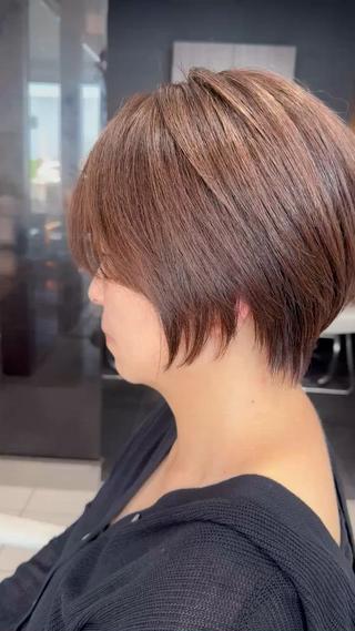 ショート 髪質改善×白髪ぼかし 美容師✂️武澤龍賀のヘアスタイル