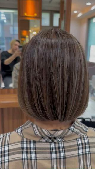 ショート 髪質改善×白髪ぼかし 美容師✂️武澤龍賀のヘアスタイル