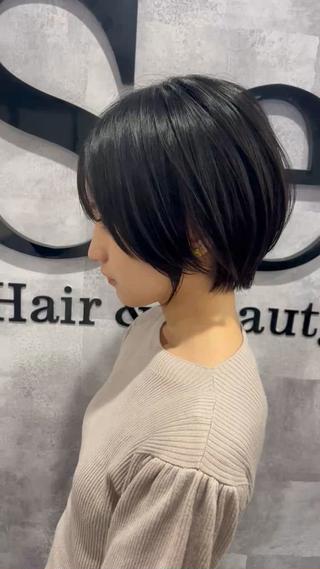 ショート レイヤーカット ✨藤原のヘアスタイル