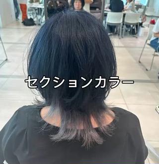 #セクションカラー#シルバーカラー#ネイビー 