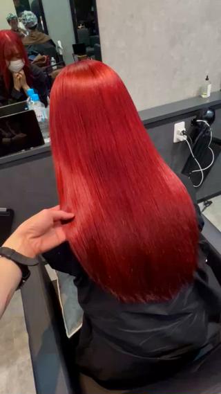 いつも通って頂いてるお客様
リタッチして赤注入 