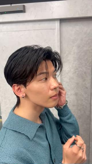 ショート パーマ 湖城 恵吾のヘアスタイル