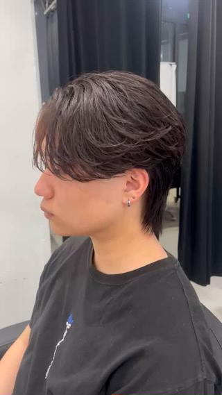ショート パーマ メンズ 湖城 恵吾のヘアスタイル