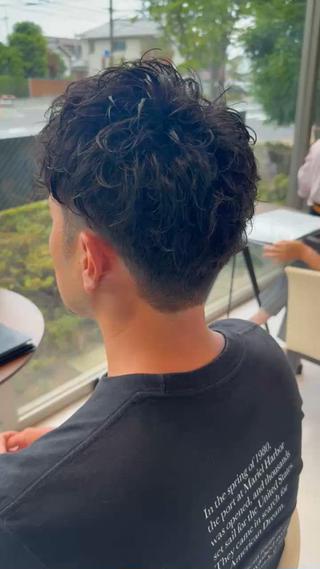 ショート パーマ メンズ メンズ特化🏆 田中滉のヘアスタイル