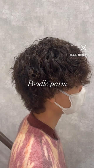 ショート パーマ メンズ YUTA短髪特化 フェザーパーマのヘアスタイル