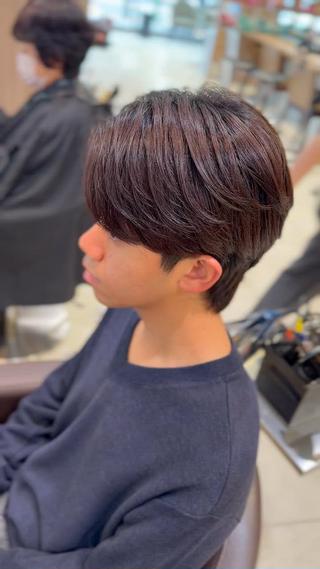 ショート パーマ メンズ ブリーチ/パーマ 縮毛/レイヤーaoiのヘアスタイル