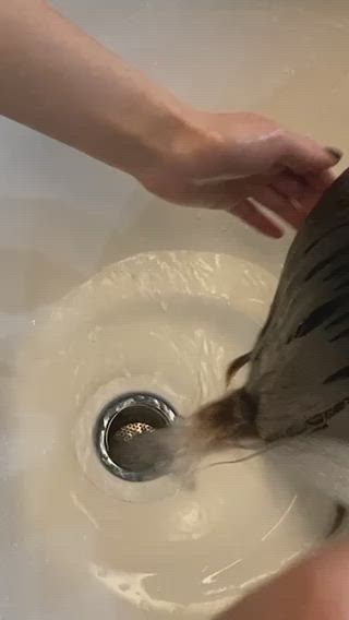 髪質改善ブリーチ毛でもツヤツヤです!!