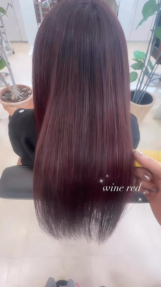 ロング カラー 韓国ガーリーヘア🎀 ／𝐦𝐨𝐞のヘアスタイル