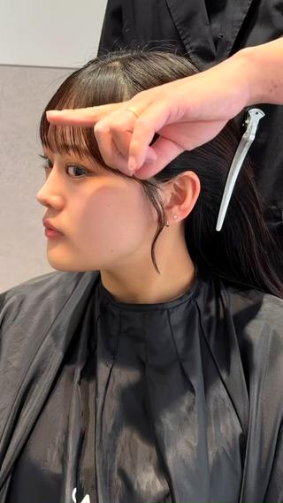 セミロング 映える顔まわり/前髪 特化 💗 ユキマのヘアスタイル