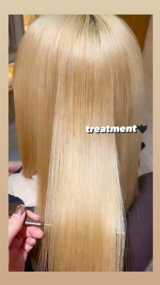 トリートメントで艶サラ髪へ