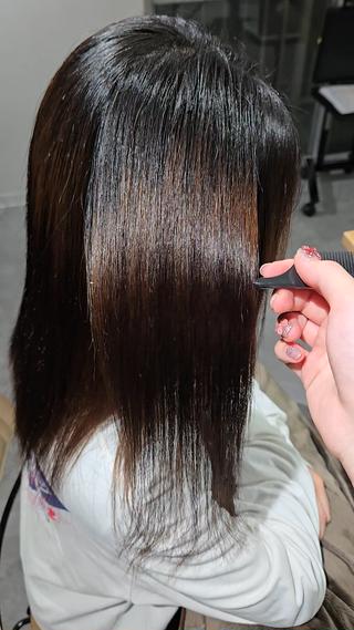 ブリーチ履歴縮毛矯正 