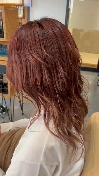 セミロング 阪神西宮★JUNO 川﨑温子のヘアスタイル