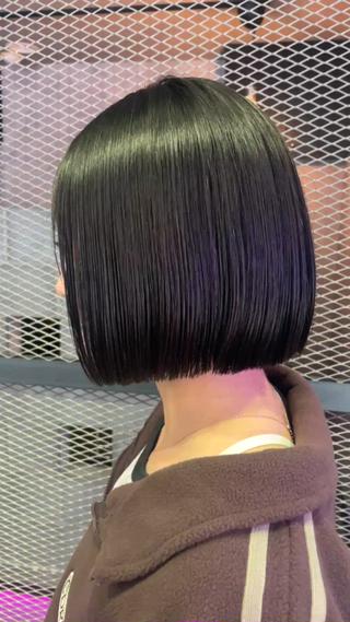 縮毛矯正でサラサラ️ ボブヘアー️