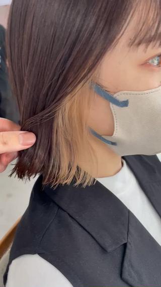 ショート カラー 髪質改善色素改善特化 keiのヘアスタイル
