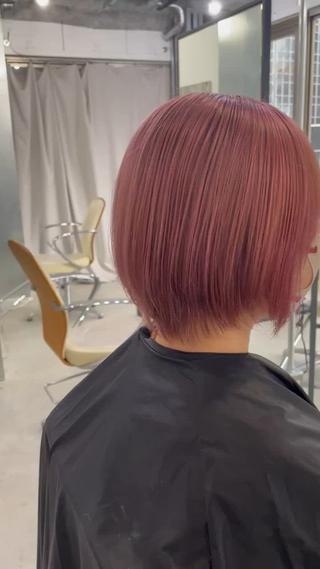 ショート カラー 髪質改善色素改善特化 keiのヘアスタイル