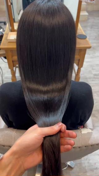 ロング カラー 髪質改善色素改善特化 keiのヘアスタイル