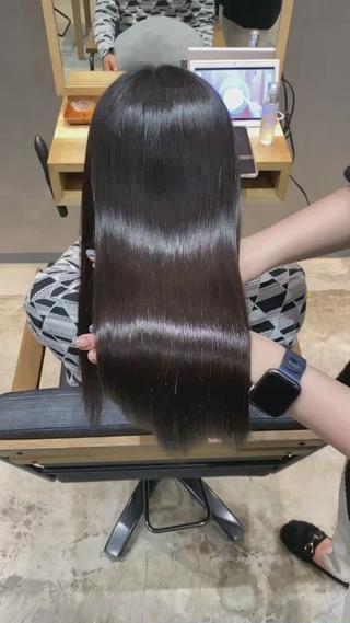 艶髪
乾かしただけでこんなにもまとまりとツヤ感が♡