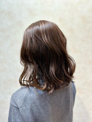 ハイライもいれて立体感のある
まろやかブラウン 