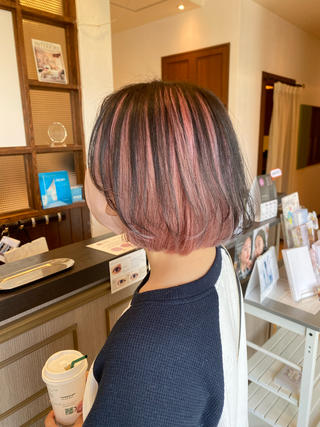 ショート カラー 垢抜けパーマ/ 毎朝1分セット/こんのヘアスタイル