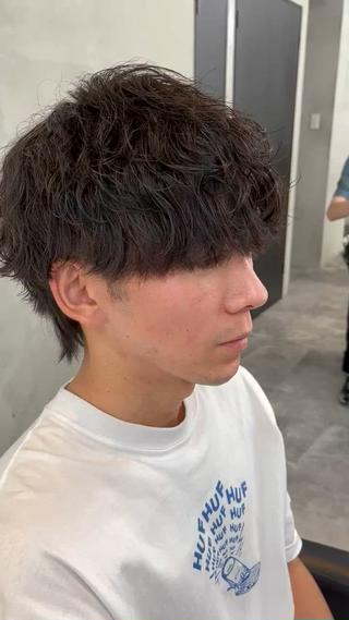 パーマ メンズ ⚡️メンズ/波巻き/ 片岡篤宣/水戸⚡️のヘアスタイル