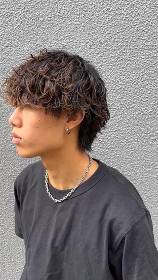 パーマ メンズ ⚡️メンズ/波巻き/ 片岡篤宣/水戸⚡️のヘアスタイル