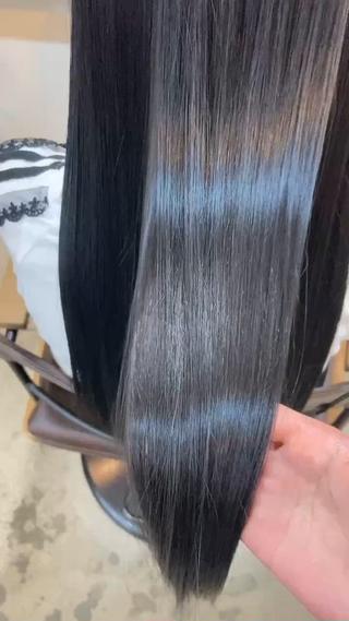 #髪質改善カラー　#黒染め 