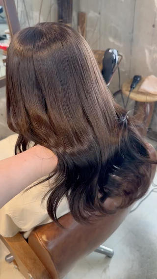 セミロング カラー Kaori / P’s 渋谷のヘアスタイル