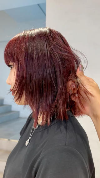 セミロング 韓国ヘアメンズ・レデ ィース特化ミクのヘアスタイル