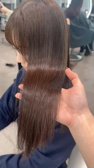 ミディアム ブリーチなしW🎀 髪質改善／はのんのヘアスタイル