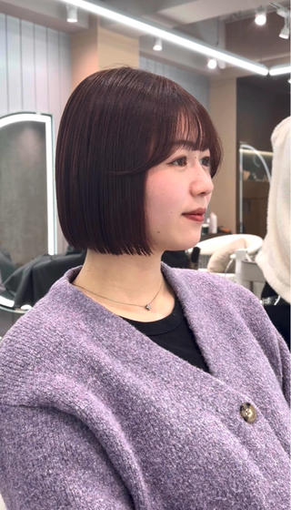ミディアム ブリーチなしW🎀 髪質改善／はのんのヘアスタイル