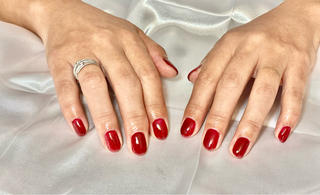 #ジェルネイル#ワンカラー#ボルドー#秋ネイル#かわいい#秋カラー#秋冬トレンド#ジェルネイル#シンプルネイル#デザイン 