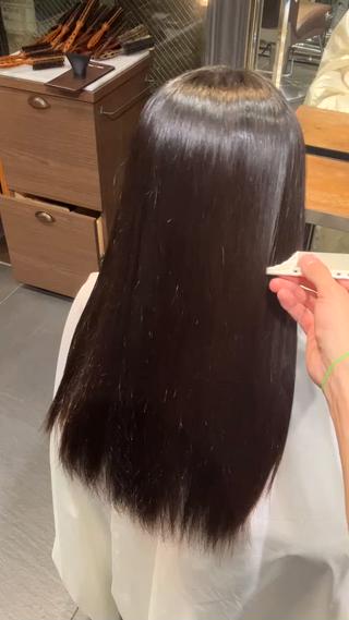 サラサラでコーミングしてもひっかかりのない髪にします!!