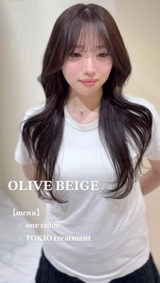 ロング カラー ワンホン×髪質改善 つのーか🩶‪🫧のヘアスタイル