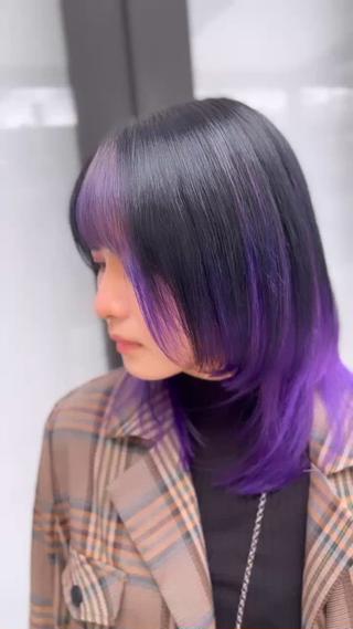 ミディアム カラー ブリーチカラー/ 岩破瑞希のヘアスタイル