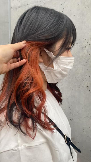 セミロング カラー 🪭risa 暖色/レイヤー🪭のヘアスタイル