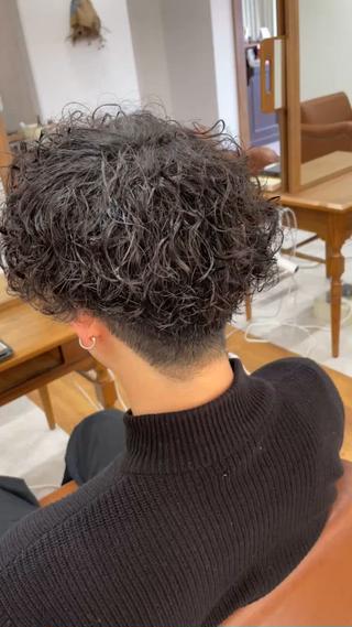 パーマ メンズ 角田 楓のヘアスタイル