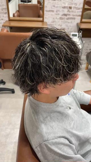 パーマ メンズ 角田 楓のヘアスタイル