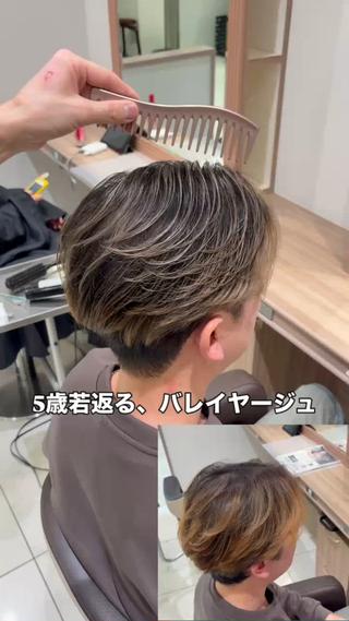 カラー メンズ 寺内 紳悟のヘアスタイル