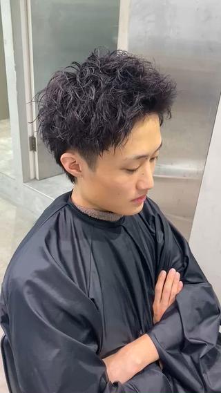 スパイキーショートパーマ 