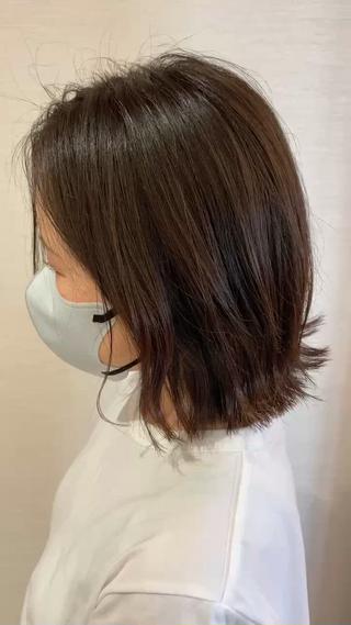 ミディアム カラー 長田 尚大のヘアスタイル