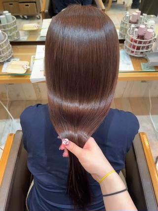 カラー Miwa🦋渋谷/ 透明感カラー/セットのヘアスタイル