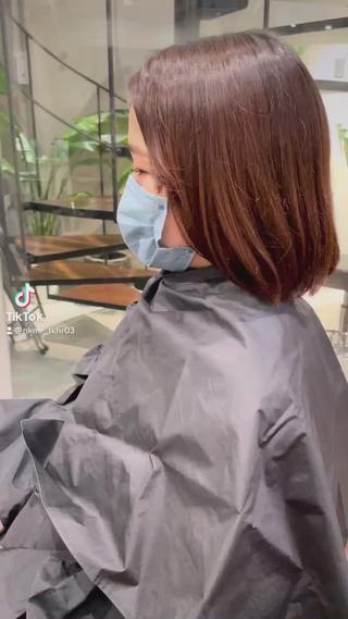 バッサリショート︎透明感カラー 