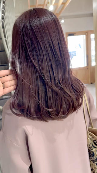 セミロング カラー Kamie 三宮のヘアスタイル