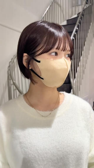 ◎コンパクトにまとまるミニボブ◎お顔引き締め小顔シルエットの顔周りカット◎ 