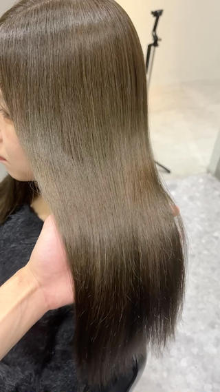 ロング オリーブ🌿ブリーチ なし◎Azusaのヘアスタイル