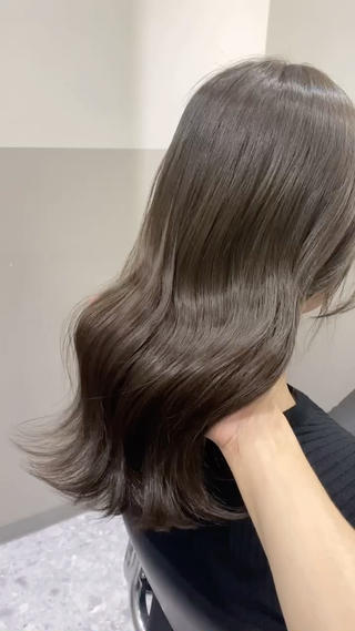 ロング オリーブ🌿ブリーチ なし◎Azusaのヘアスタイル