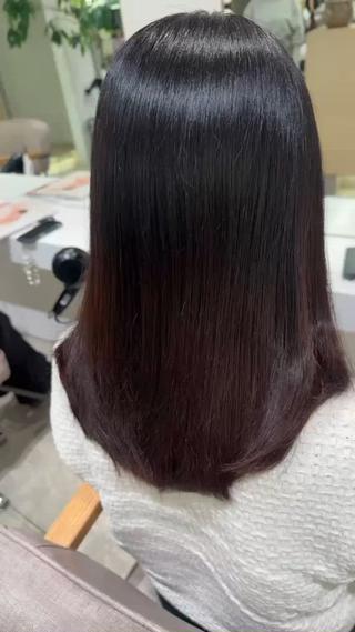 髪のうねり、広がり、パサつきが気になる方、ダメージヘアの方、ツヤ、まとまりが欲しい方におすすめです！　
#髪質改善トリートメント 