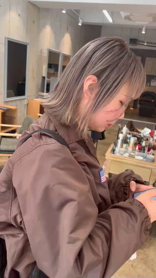 ミディアム カラー メンズ特化美容師 大津優樹のヘアスタイル